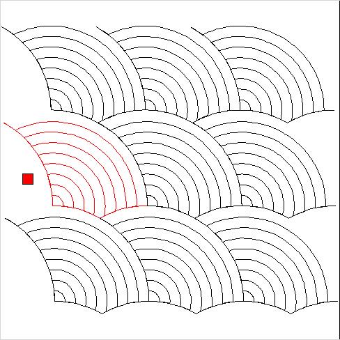 (image for) Baptist Fan Simplified 9 Arcs-L04810*